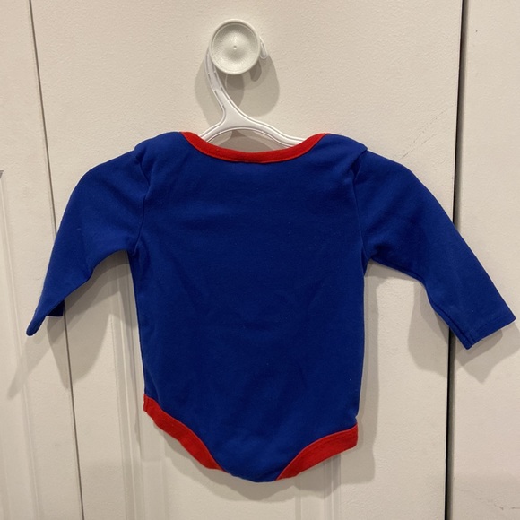 3/$15 Superman Long Sleeved Onesie/Diaper Shirt - Picture 6 of 7